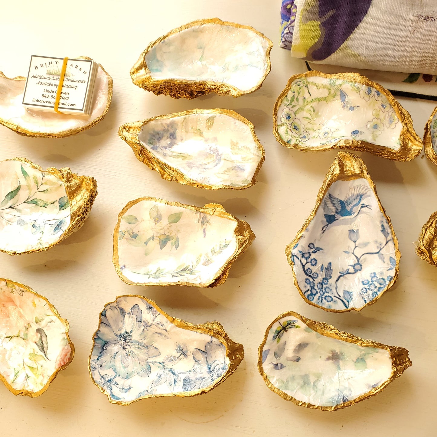 Oyster Shell Decor (varies)