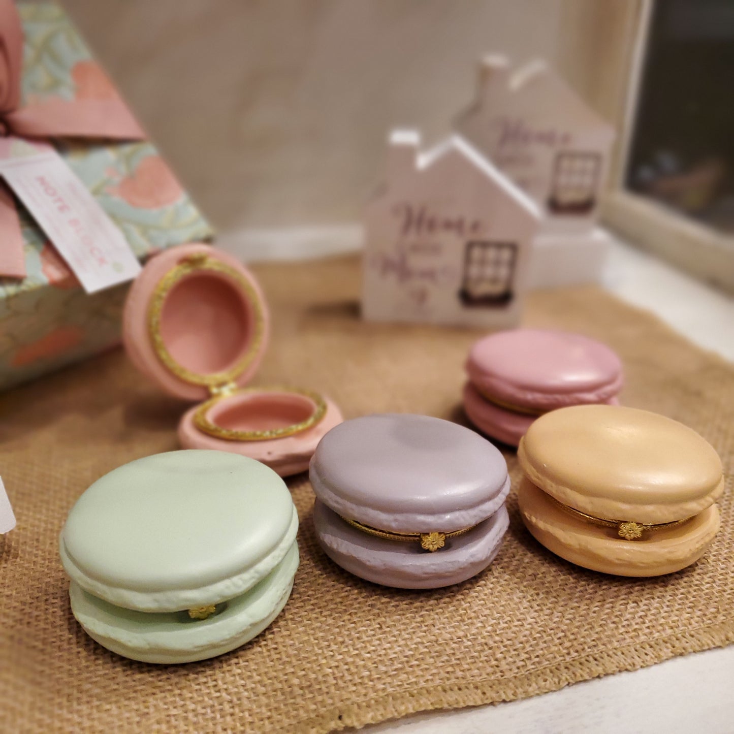 Macaron Limoges Style Trinket Box (varies)