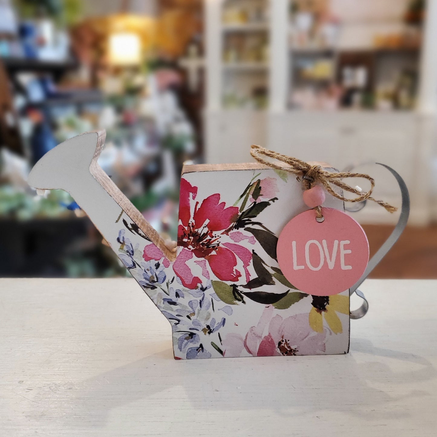 Spring Fling Watering Can Sitter Decor (varies)