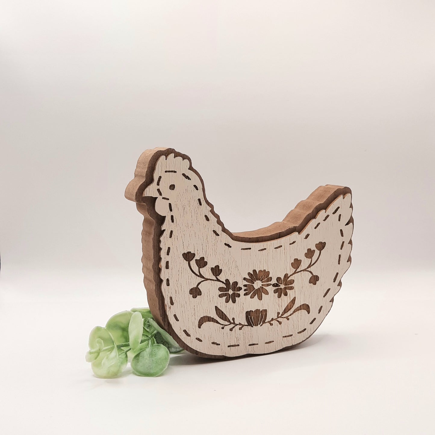 Wooden Chicken Sitter