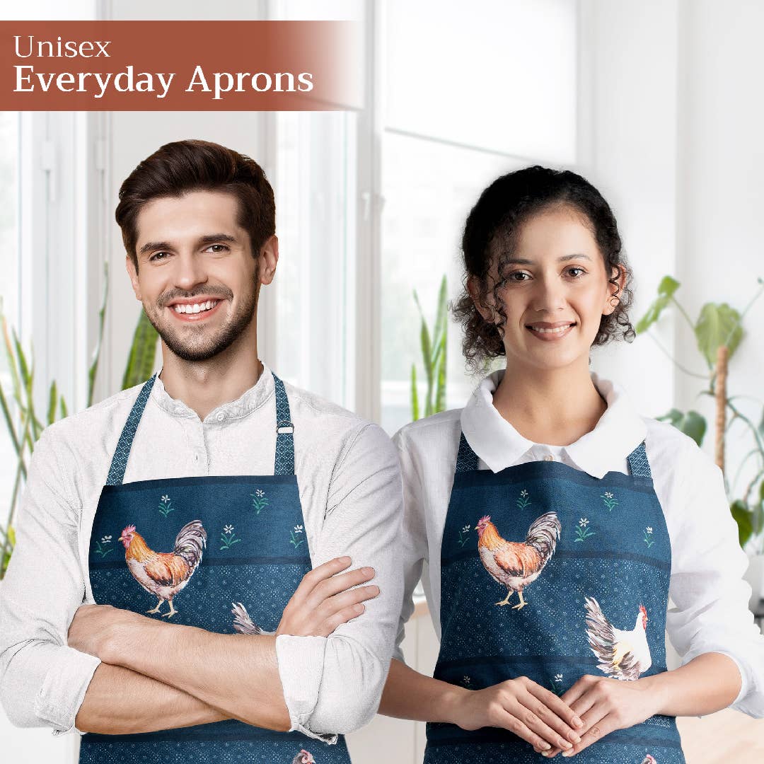 Apron 100% Cotton - Meadow Rooster