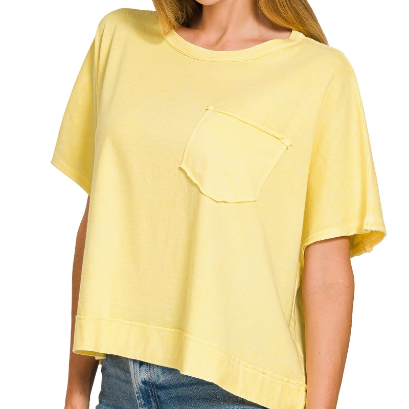 Halo Snow Relaxed Top in Yellow