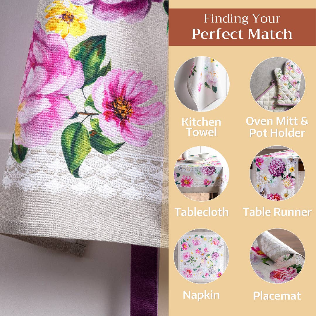 Apron 100% Cotton - Pivoine