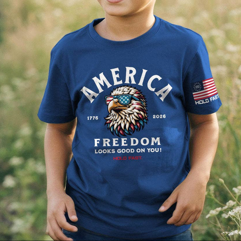 Hold Fast Kids T-Shirt America Eagle