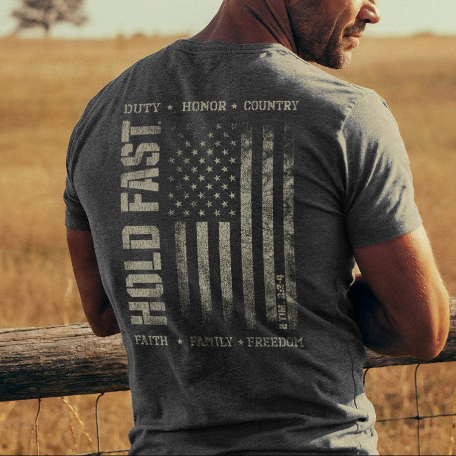 Hold Fast Mens T-Shirt Duty & Honor