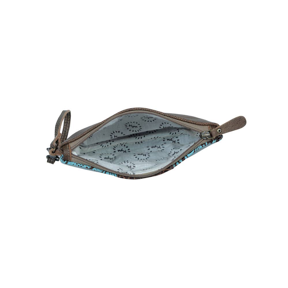 CC Aqua Wristlet Leather & Hairon Bag 3399