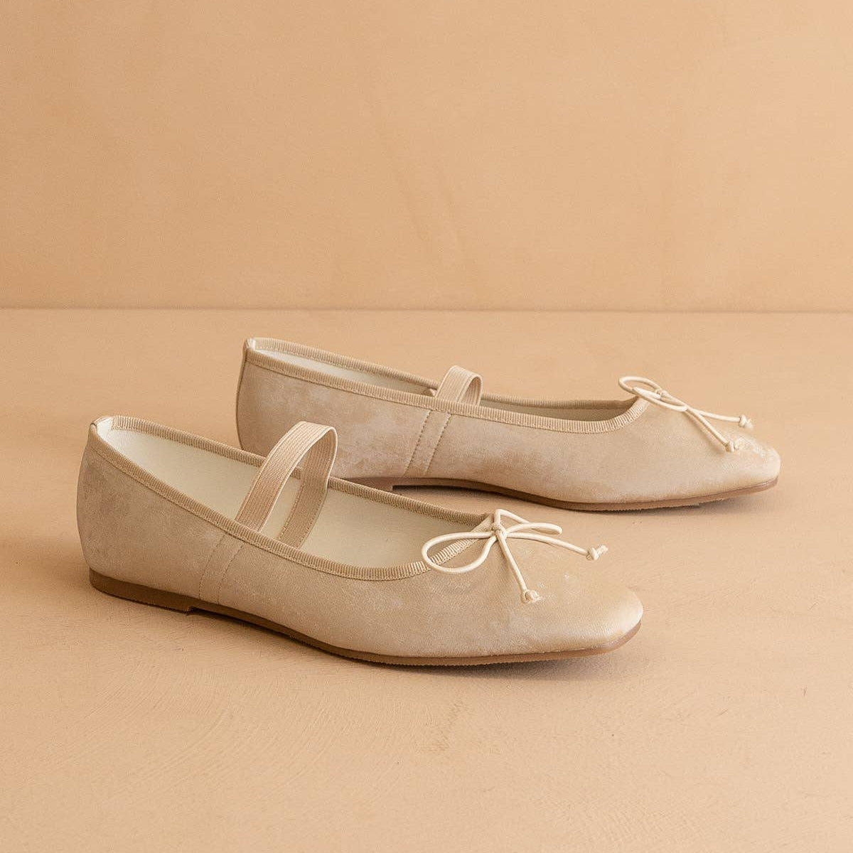 The Studio Ballet Flat - Beige Pointe Ballet Shoe