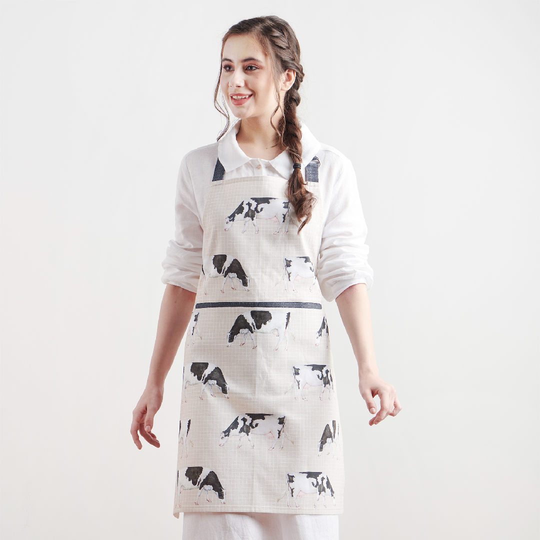 Apron 100% Cotton - We Love Cows