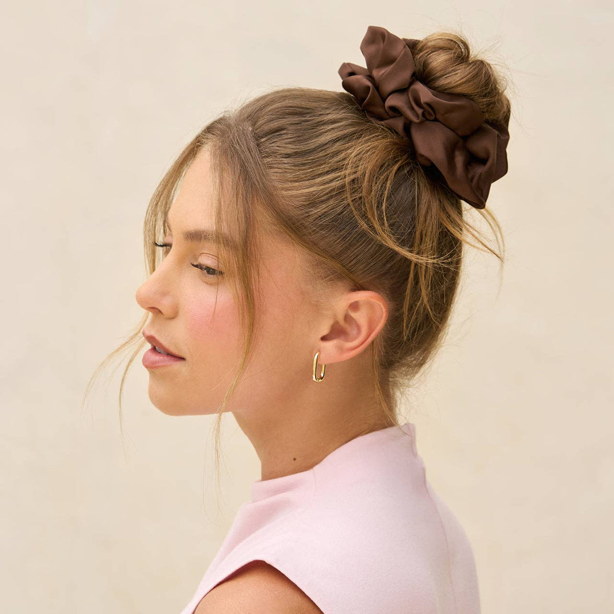 CC Black & Chocolate Oversized Scrunchies