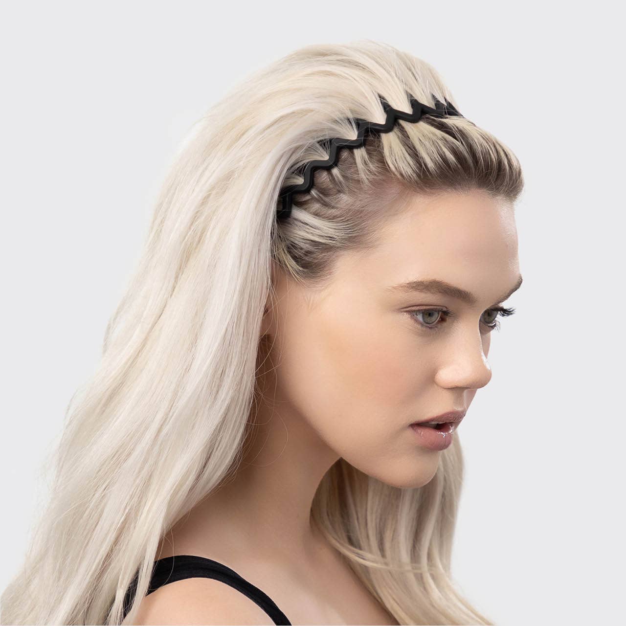 CC Zig Zag Headband 2pc - Black & Tort
