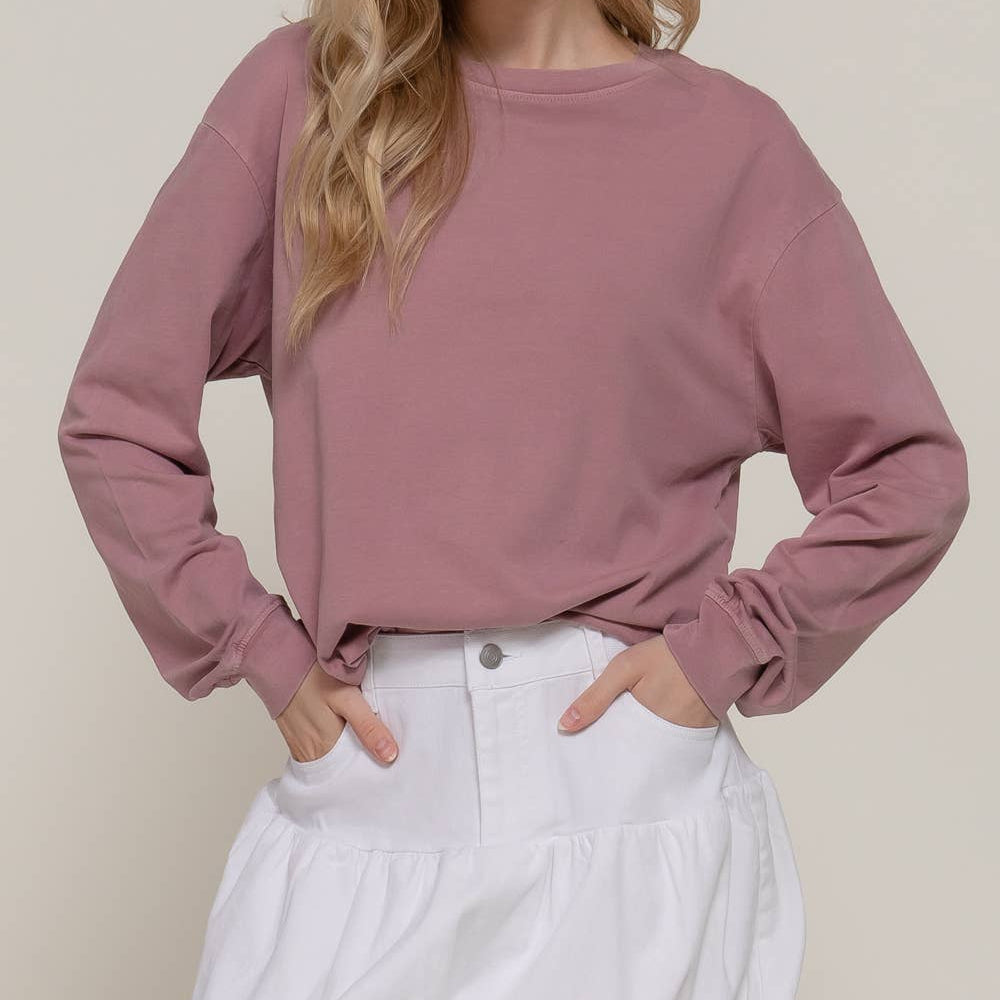 Signature Garment-Dyed Long Sleeve Tee