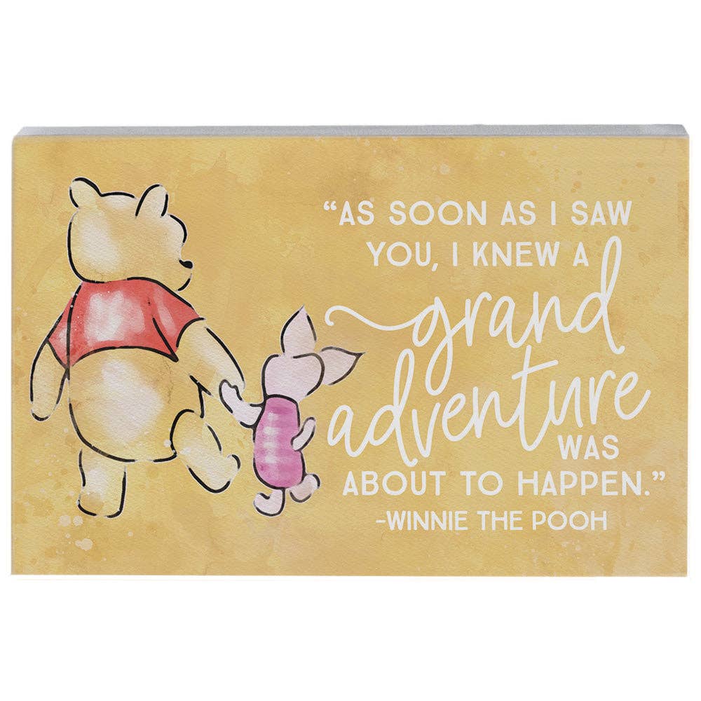Pooh Piglet Grand Adventure Sign