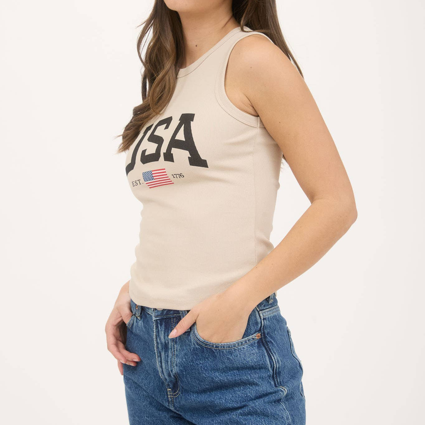Vintage USA Knit Graphic Tank