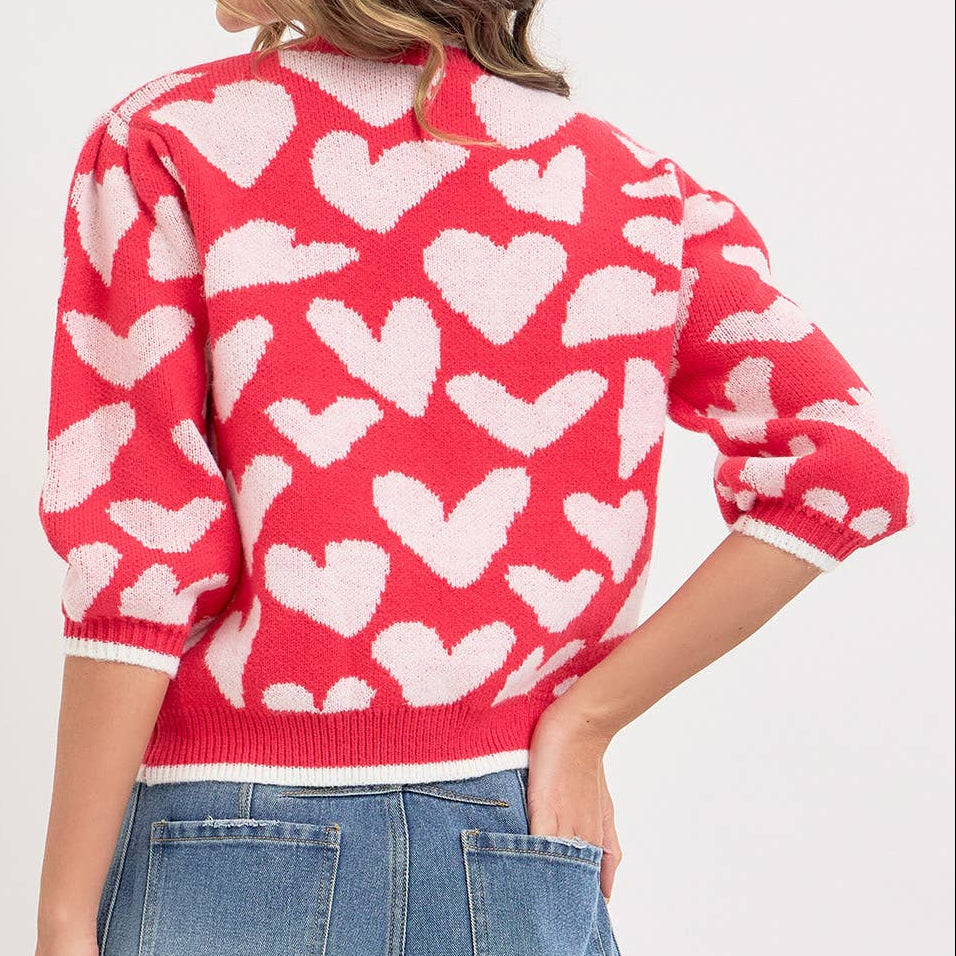 Valentine Inspired Heart Sweater