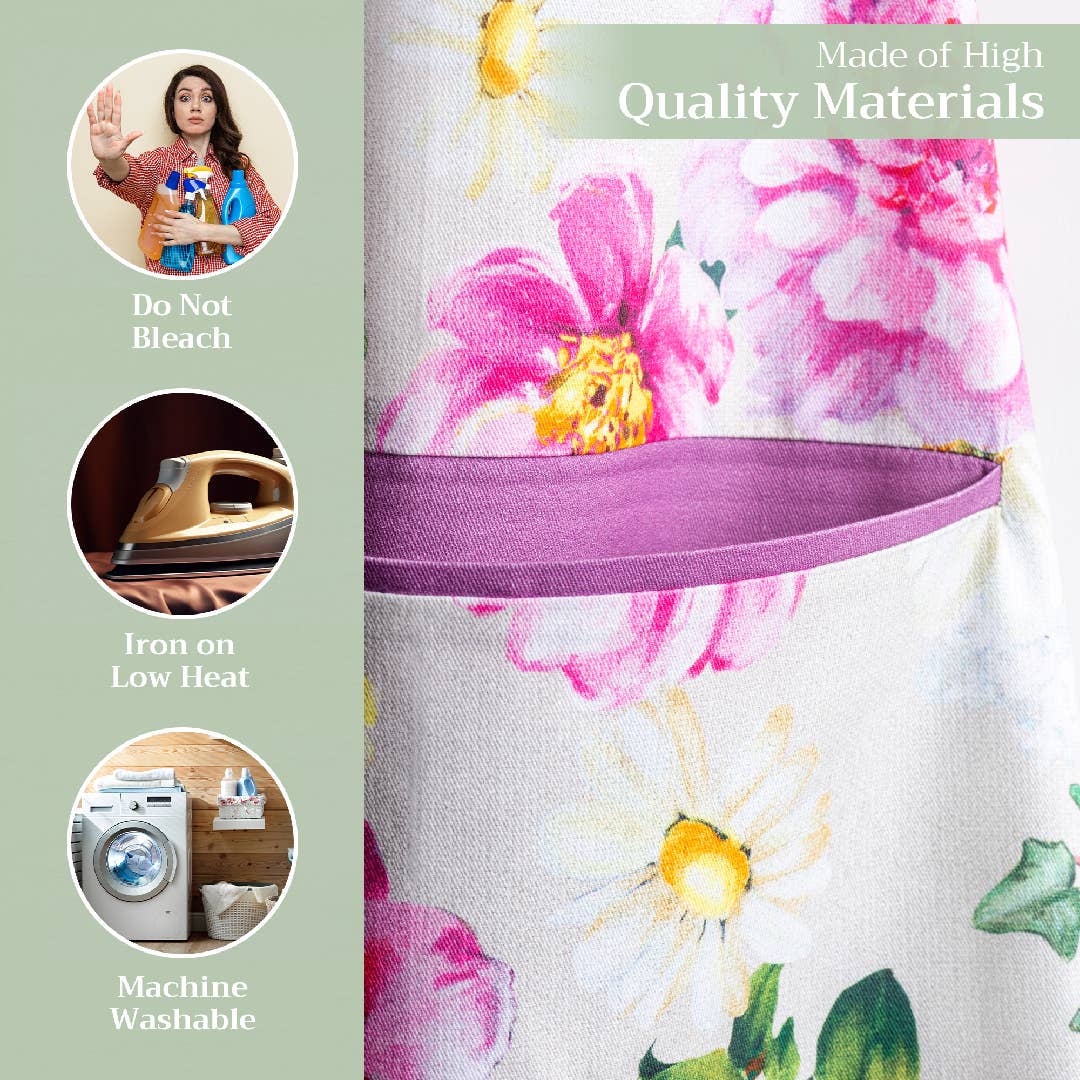 Apron 100% Cotton - Pivoine