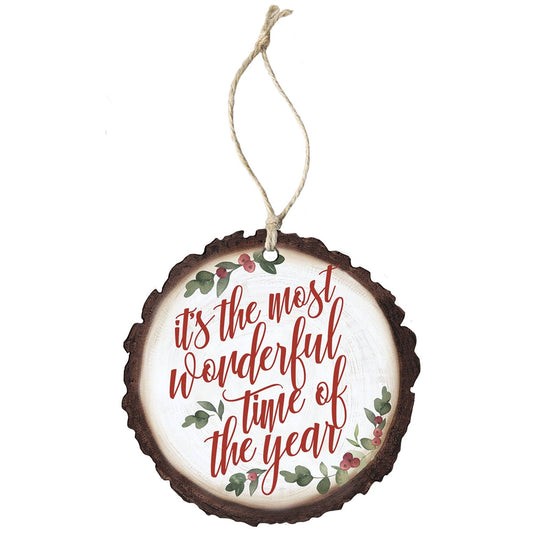 Wonderful Time Year - Round Ornaments