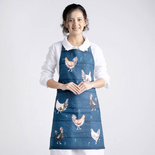 Apron 100% Cotton - Meadow Rooster