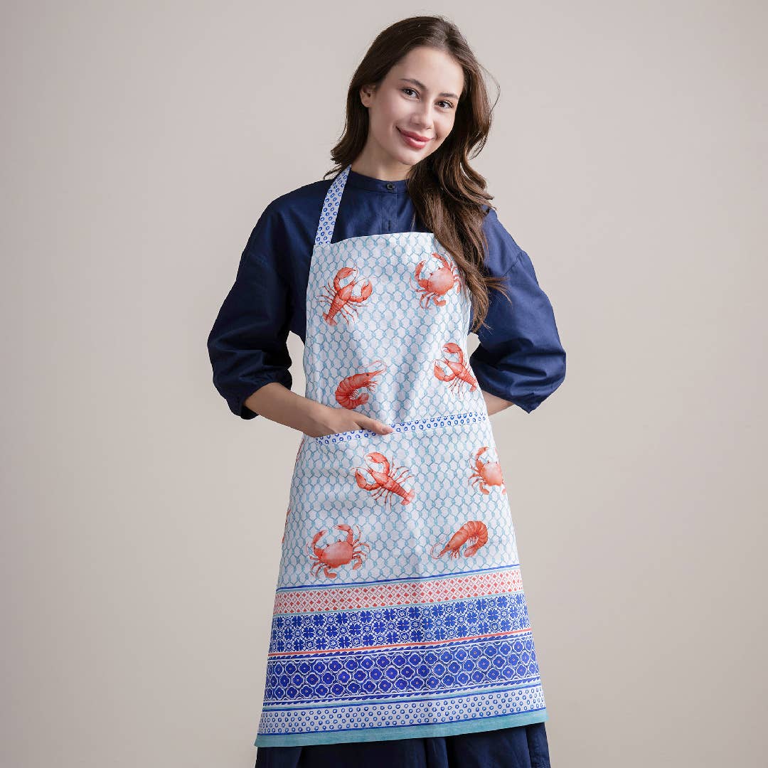 Apron 100% Cotton - Lobster Love