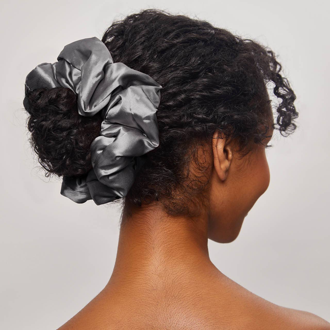 CC Satin Sleep Pillow Scrunchies - Charcoal/Gold