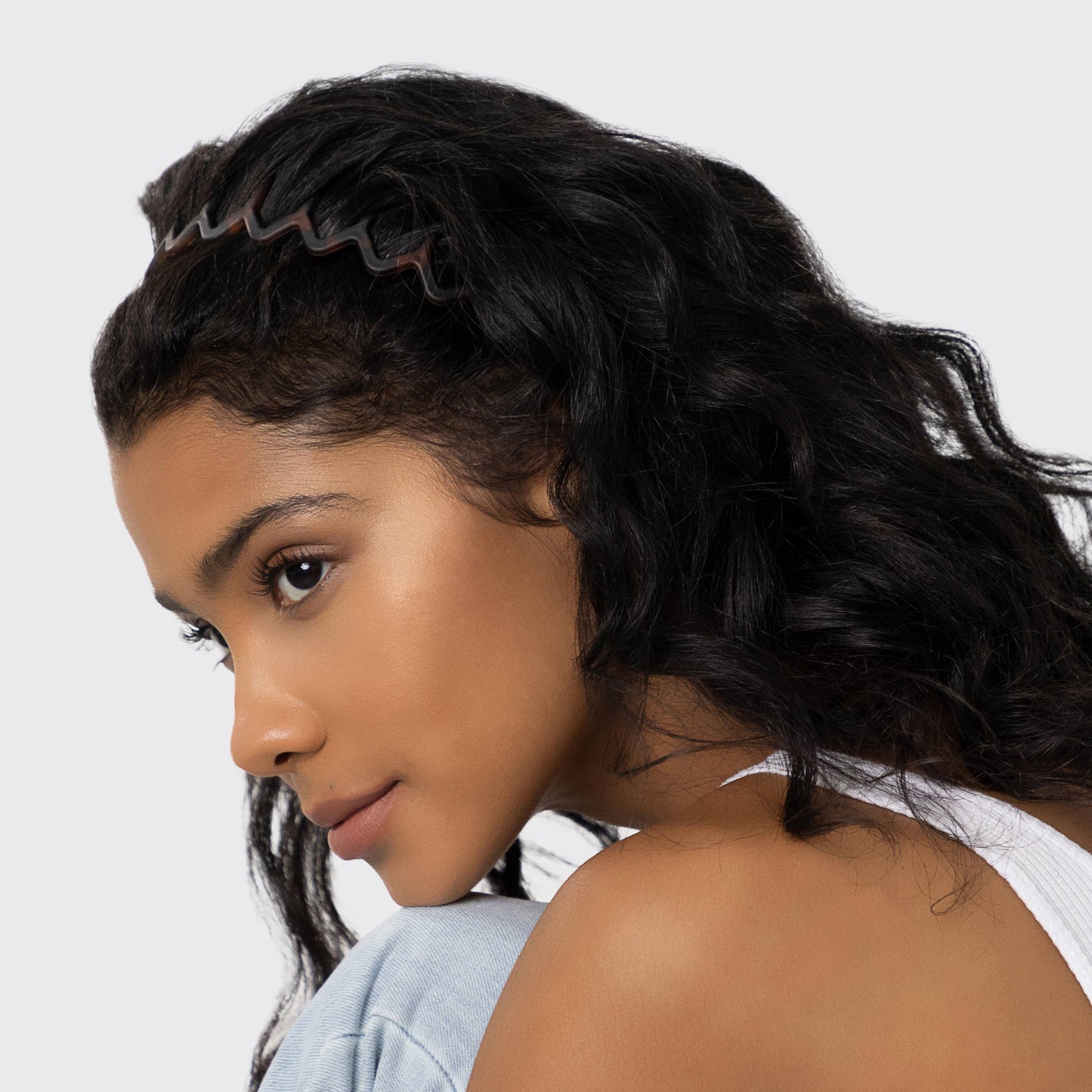 CC Zig Zag Headband 2pc - Black & Tort