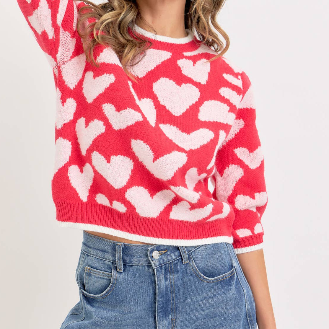Valentine Inspired Heart Sweater