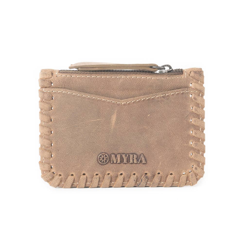 CC Western Embroidered Credit Card Holder In Beige 12823