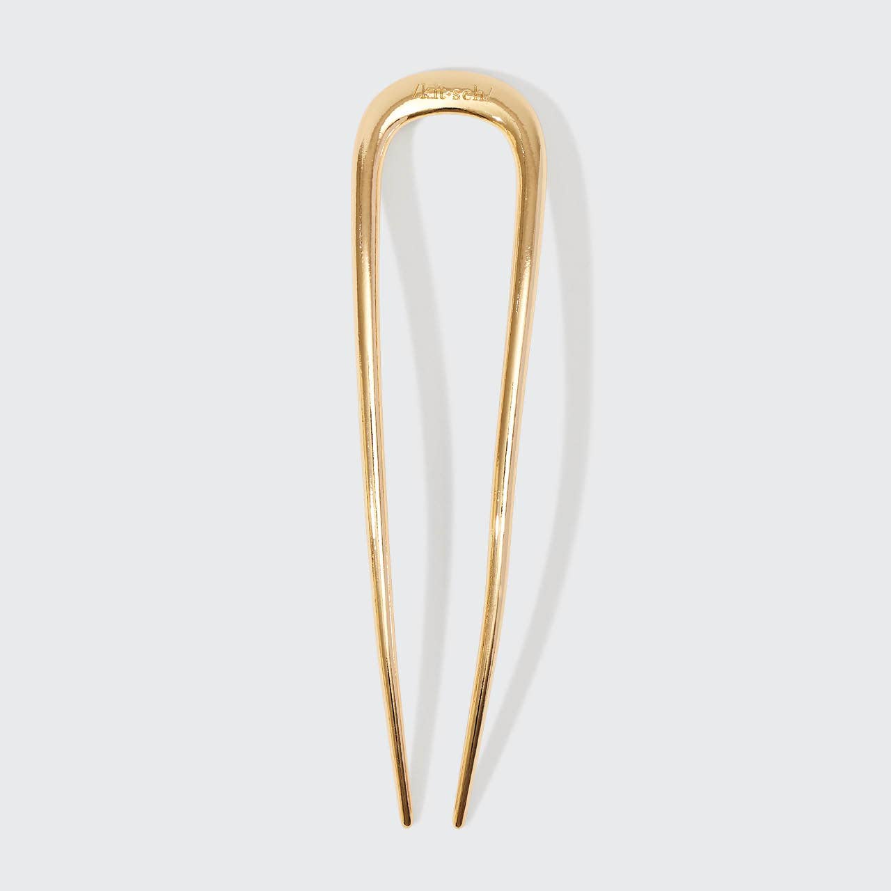 CC Metal French Hair Pin - Gold