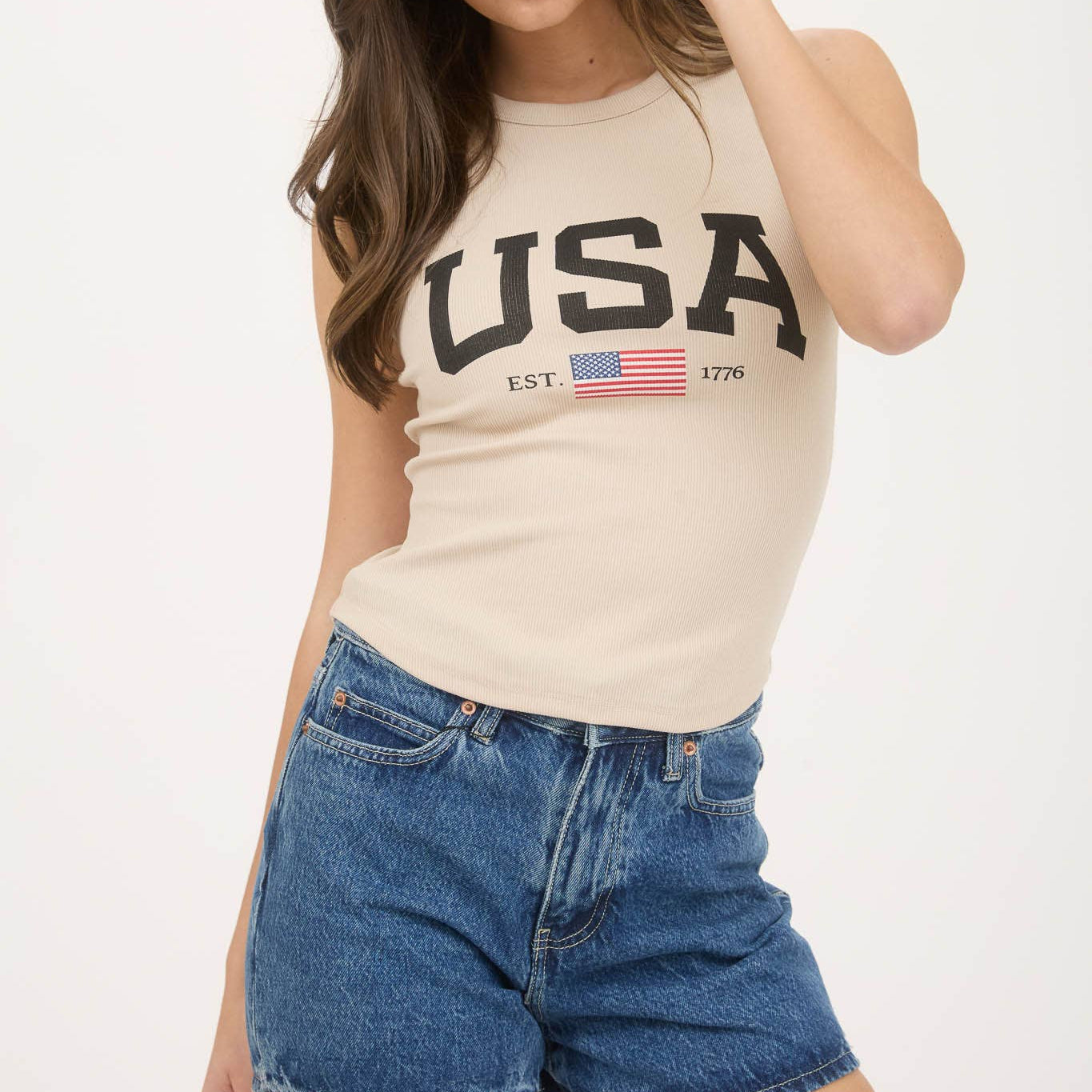 Vintage USA Knit Graphic Tank