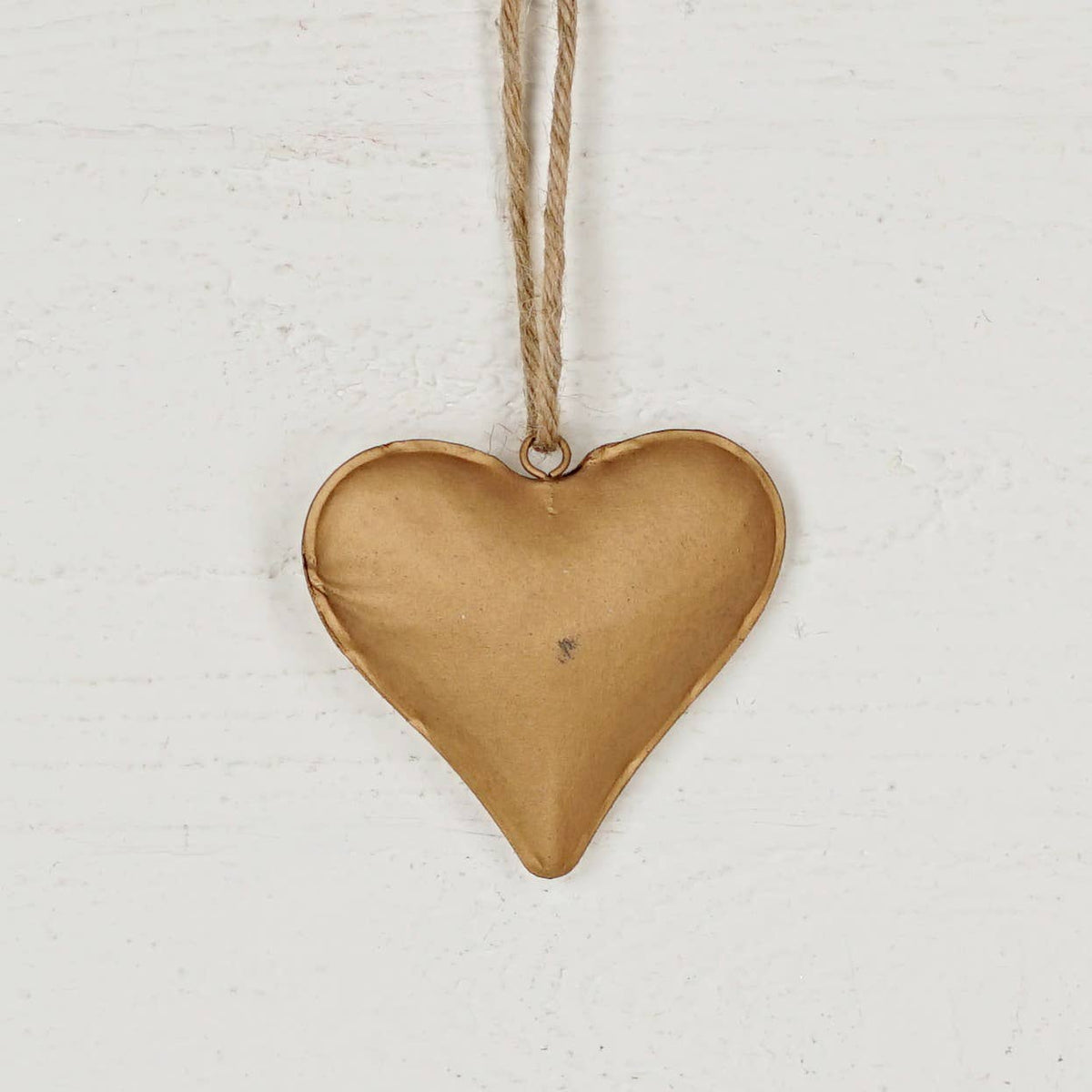 Antique Gold Metal Dimensional Heart