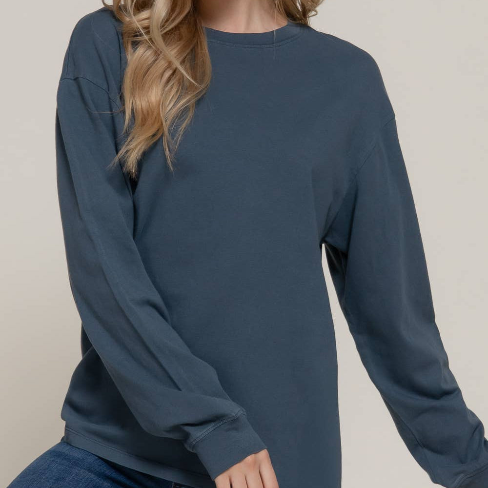 Signature Garment-Dyed Long Sleeve Tee