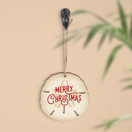 Ornament - Merry Christmas Sand Dollar