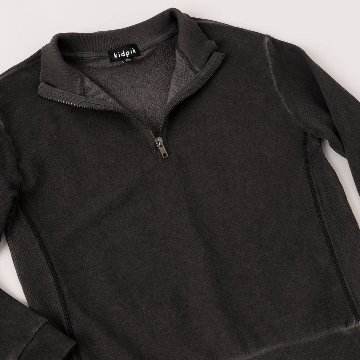 Black Half Zip Fleece Top Boys 318