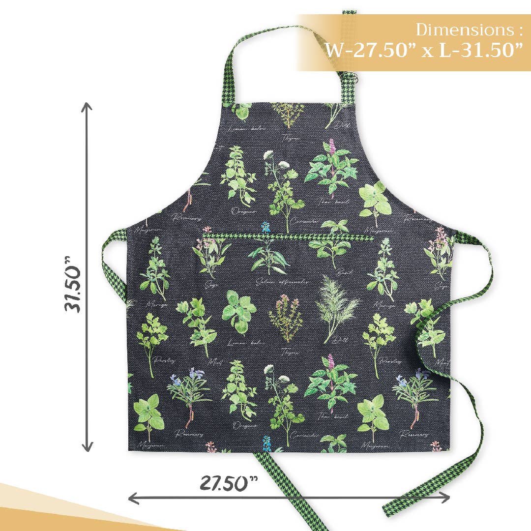 Fresh Herbs Cotton Apron