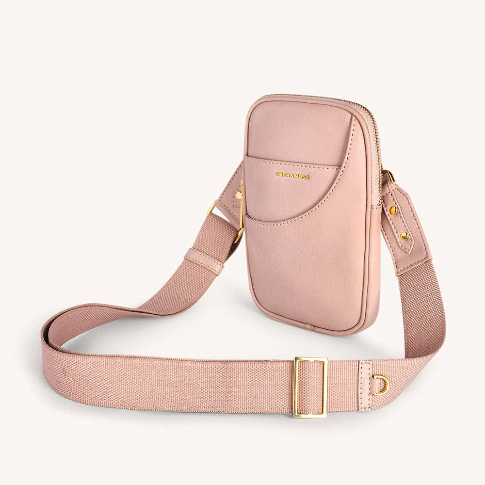 Mira & Moss Iris Mini-Crossbody Bag - Transcendent Pink 00116