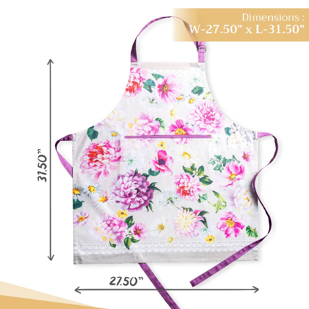 Apron 100% Cotton - Pivoine
