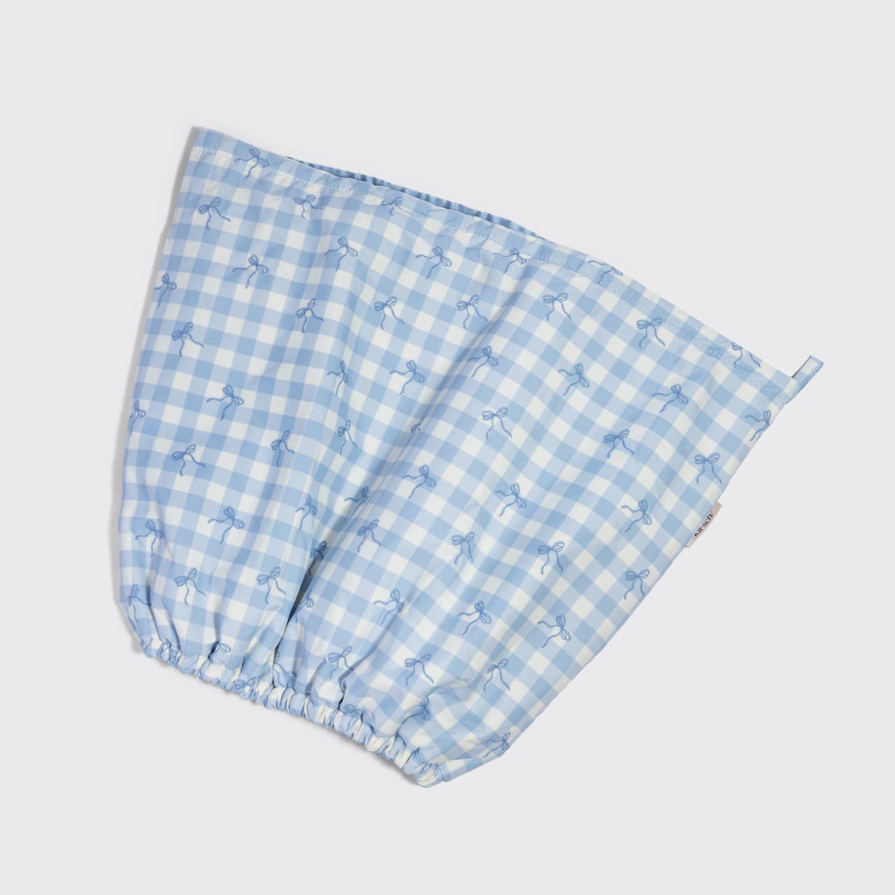 CC Satin Lined Flexi Shower Cap - Gingham Blue