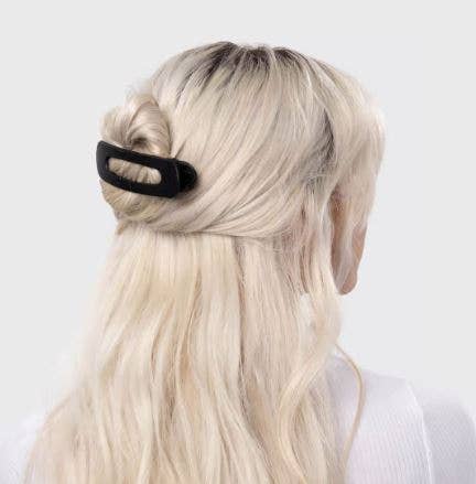 CC Flat Lay Claw Clip 2pc Flat - Black & Tort