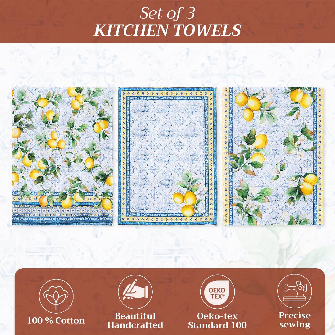 Kitchen Towels 100% Cotton - Citrus (varies)