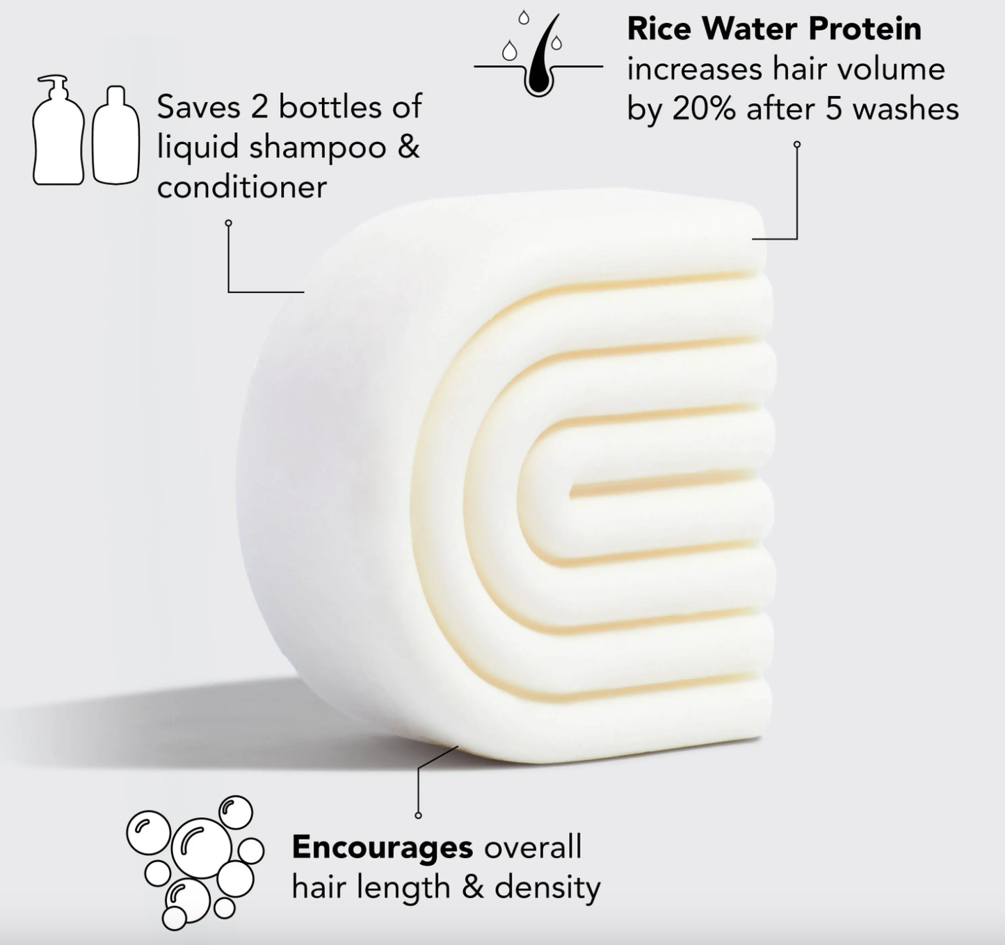 CC Rice Water Conditioner Bar for Hair Growth