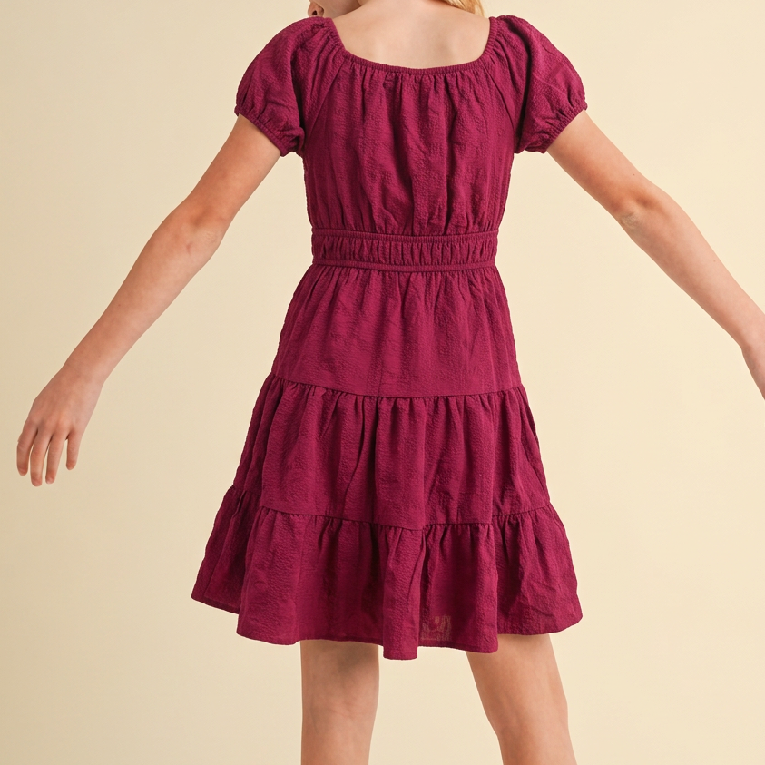 Girls Holiday Tiered Dress 7-12 443