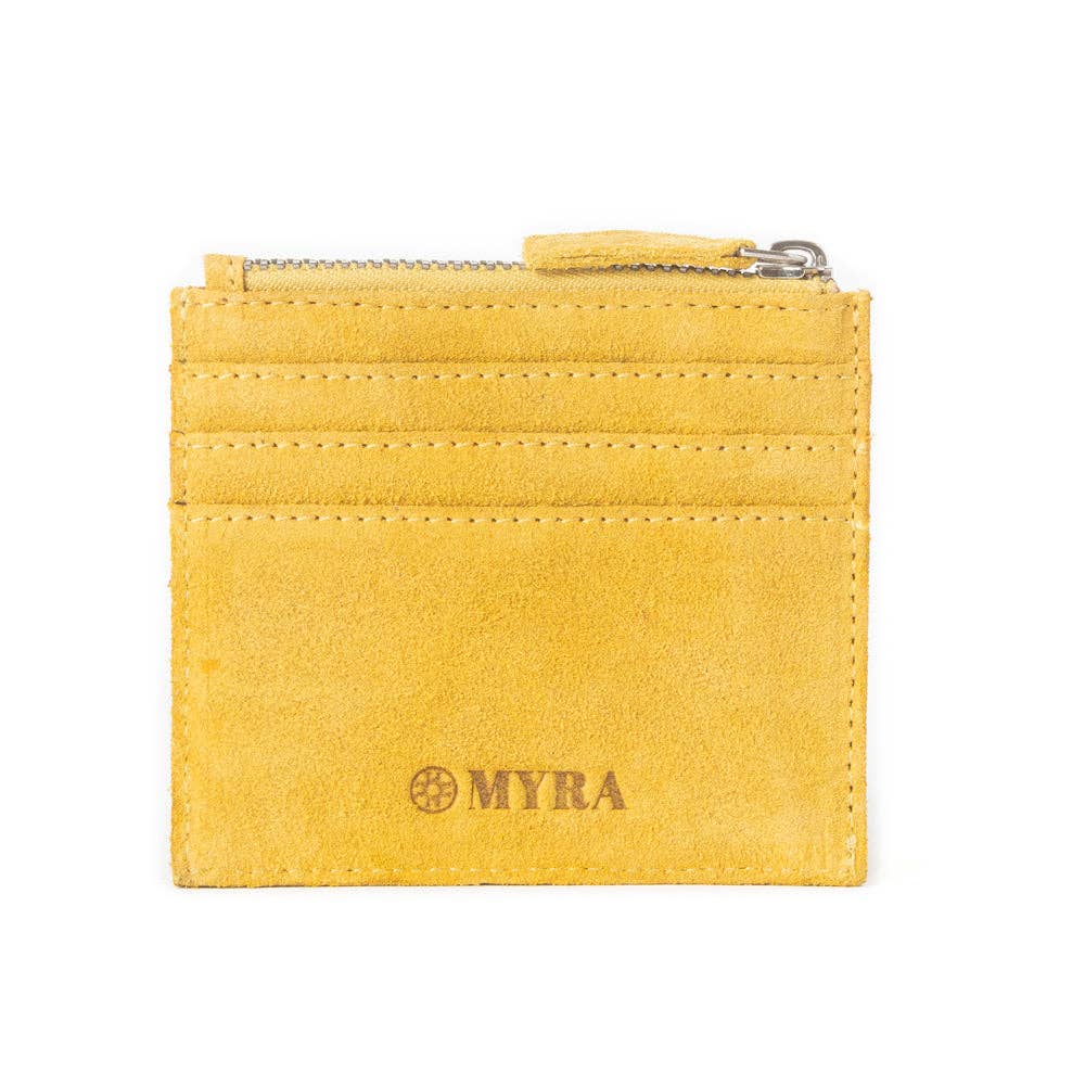 CC Western Embroidered Credit Card Holder in Yellow 12872