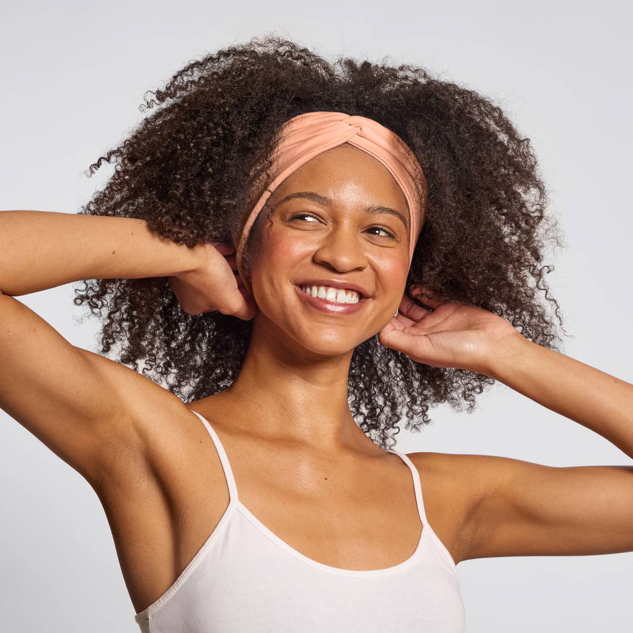 CC Recycled Fabric Wide Twist Headbands 2pc Set- Rosewood