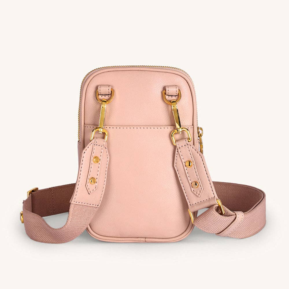Mira & Moss Iris Mini-Crossbody Bag - Transcendent Pink 00116