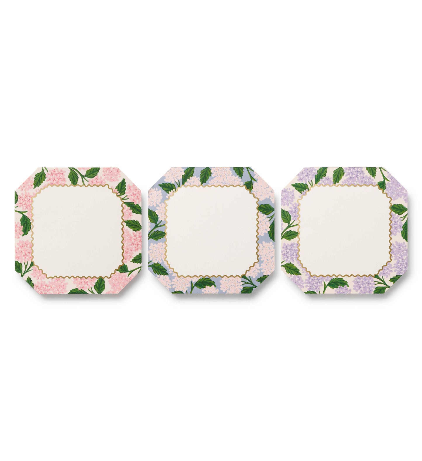 Pink Hydrangeas Mini Notepad Trio