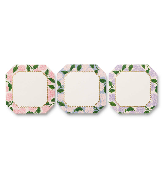 Pink Hydrangeas Mini Notepad Trio