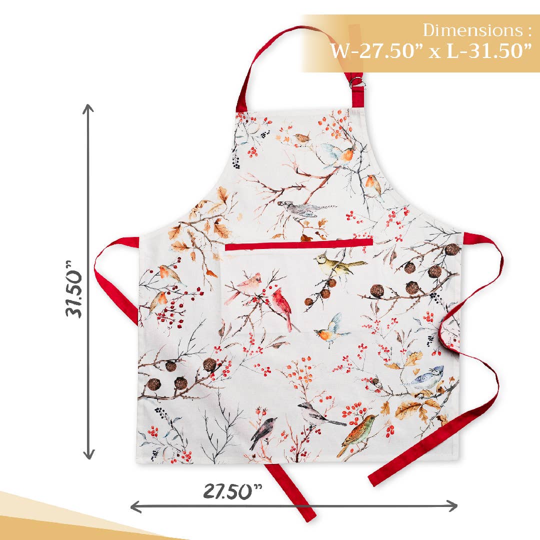 Pinson Cotton Apron - Berry and Bird