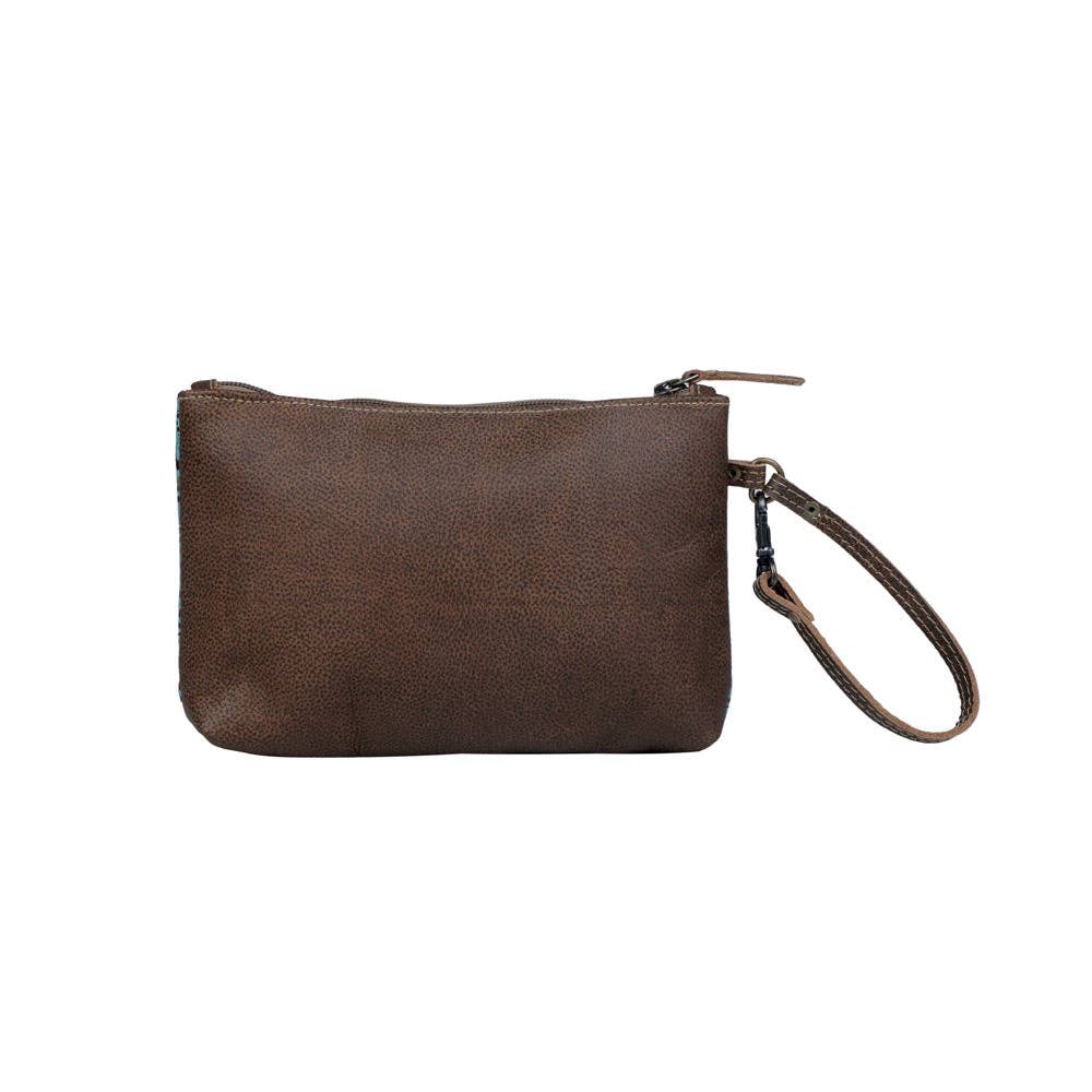 CC Aqua Wristlet Leather & Hairon Bag 3399