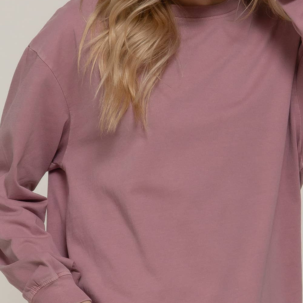 Signature Garment-Dyed Long Sleeve Tee