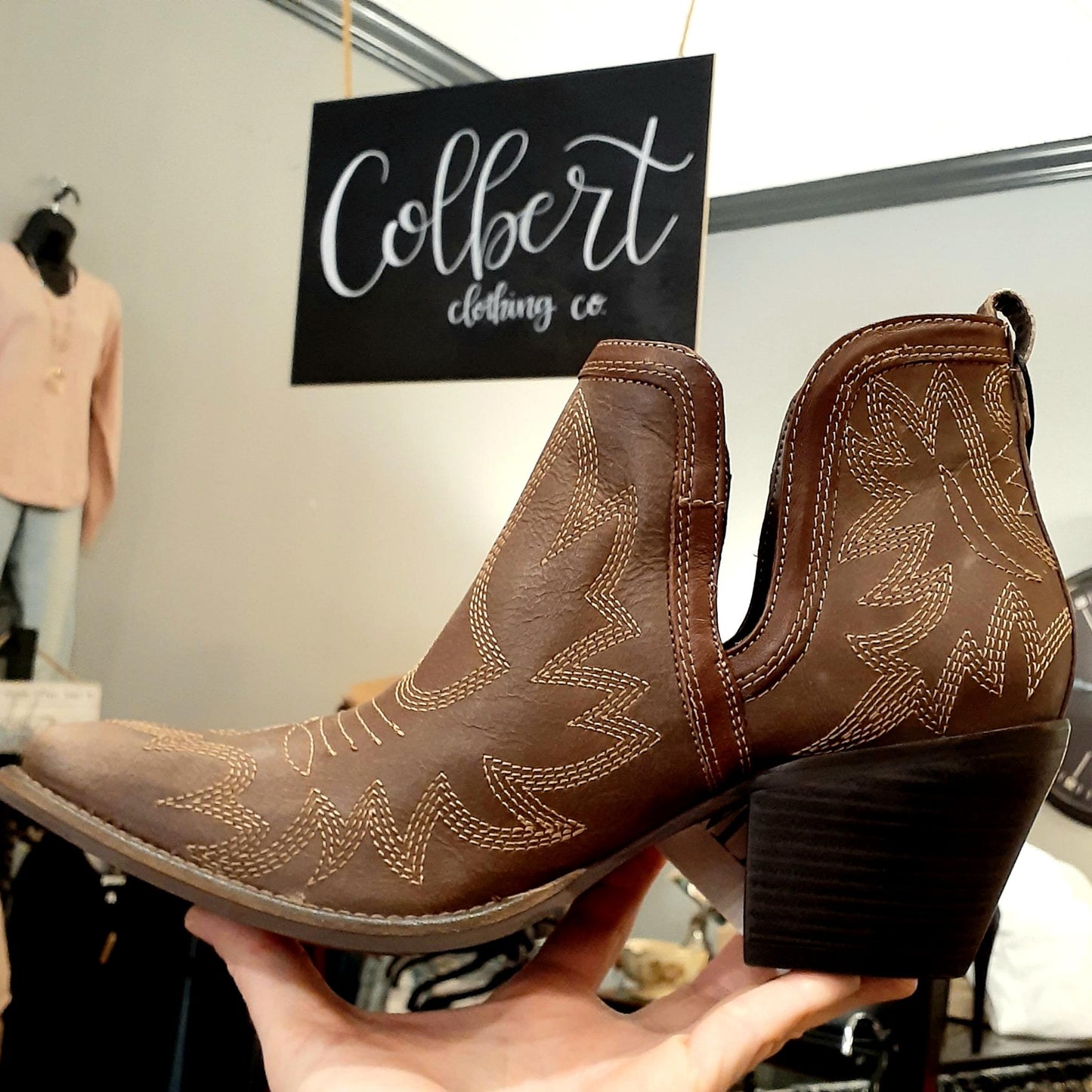 MYRA "Katherine" Genuine Leather Boots – Brown
