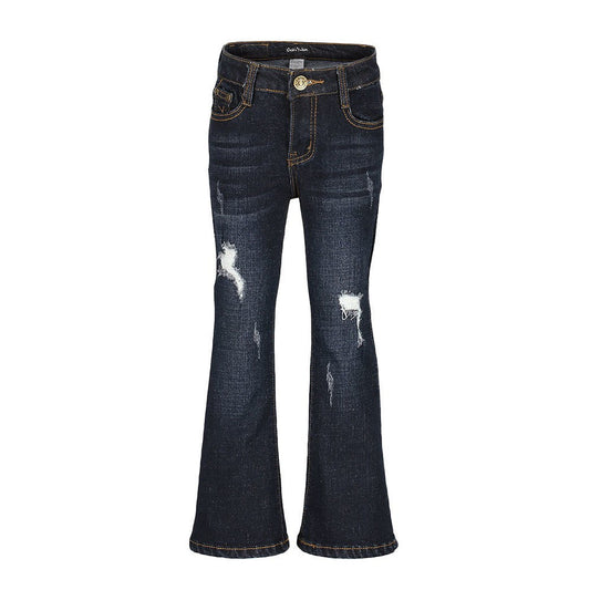 Flare Leg Denim Jeans in Dk Wash GIRLS 425